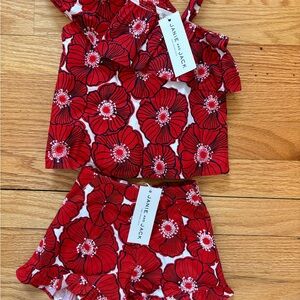 Janie and Jack The Poppy Sun Top and Ruffle bottom Set